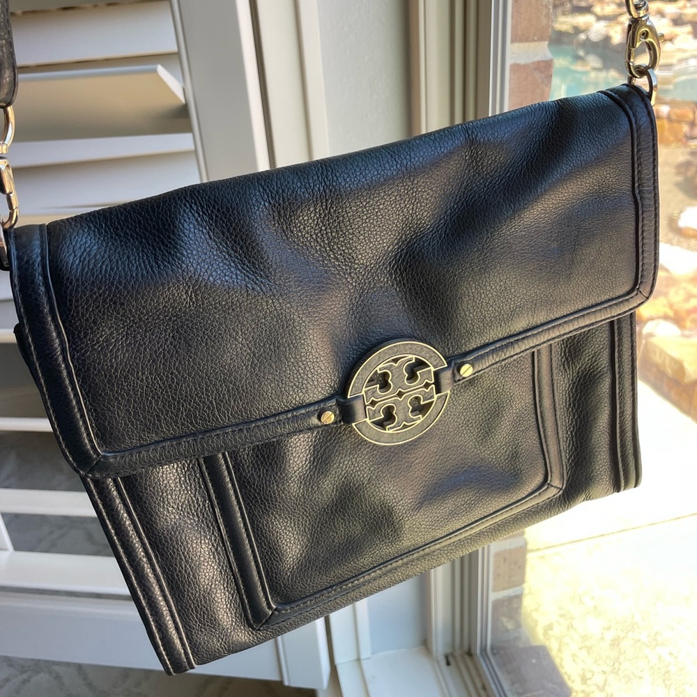 Tory Burch Black Leather Crossbody Bag